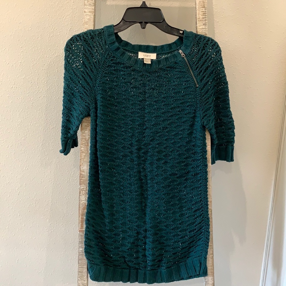 Loft Sweater Dress Size S Color Jade